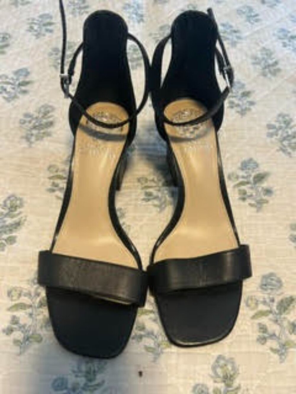 Vince, Black, Open Toe, Ankle Strap Heels